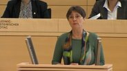 Monika Heinold (Grüne) hält eine Rede im schleswig-holsteinischen Landtag. © Screenshot 
