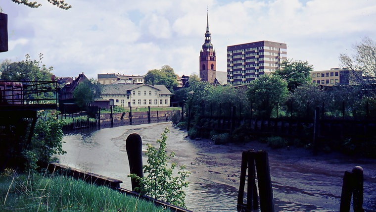 Historische Aufnahme der Störschleife in Itzehoe. © Archiv Carsten Brecht Foto: Werner Wrage