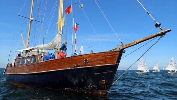 Ein Segelschiff ist während der Kieler Woche in der Kieler Förde unterwegs. © NDR Foto: Marina Heller