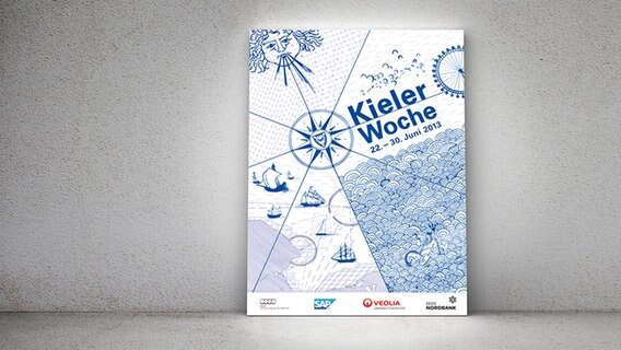 Plakat zur Kieler Woche 2013 (Bildmontage) © Landeshauptstadt Kiel, Fotolia/peshkov 