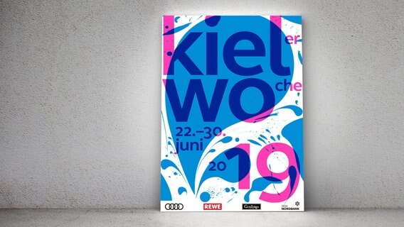 Plakat zur Kieler Woche 2019 © Presseamt Stadt Kiel, Fotolia/peshkov 