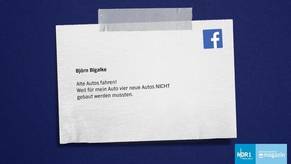 Ein Kommentar aus der Facebook-Community © NDR 