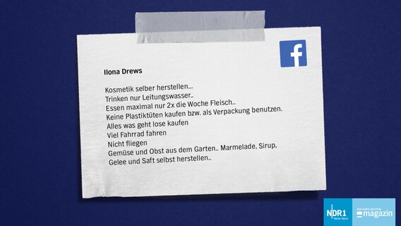 Ein Kommentar aus der Facebook-Community © NDR 