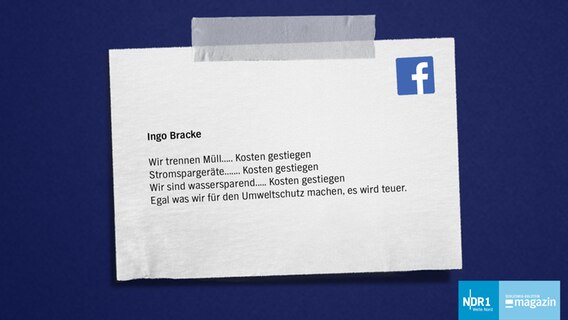 Ein Kommentar aus der Facebook-Community © NDR 