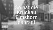 Ein verschwommenes, historisches schwarz-weiß-Bild der Innenstadt von Elmshorn. © Stadtarchiv Elmshorn Foto: Ernst Gerhard Scholz