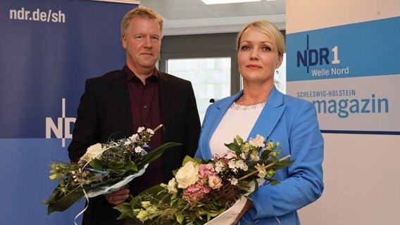 Laura Pooth wurde als Vorsitzende des Landesrundfunkrats in SH gewählt. Gunnar Becker ist ihr Stellvertretender. © NDR Foto: Oke Jens