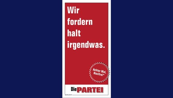 Das Deckblatt des Wahlprogramms der Partei © Die Partei S-H Foto: Die Partei S-H