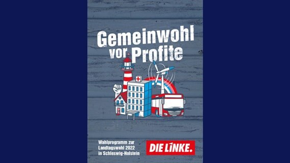Das Deckblatt des Wahlprogramms der Linken © Die Linke S-H Foto: Die Linke S-H