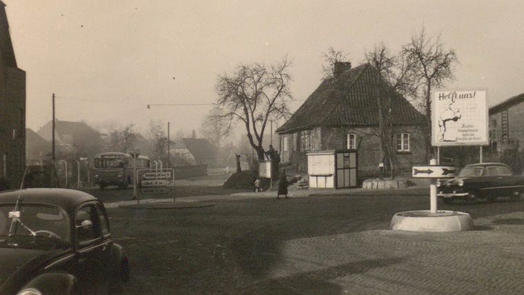 Ein altes Bild der Kreuzung Büchener Weg. © Stadtarchiv Lauenburg