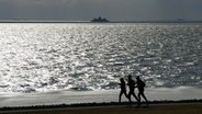 Die Teilnehmer des Föhr Marathons laufen über die Insel. © Föhr Marathon Foto: Föhr Marathon