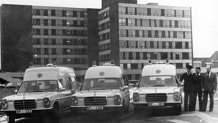 Eine historische Aufnahme des Klinikums in Niebüll. © Verein für Niebüller Geschichte e.V. Foto: Verein für Niebüller Geschichte e.V.