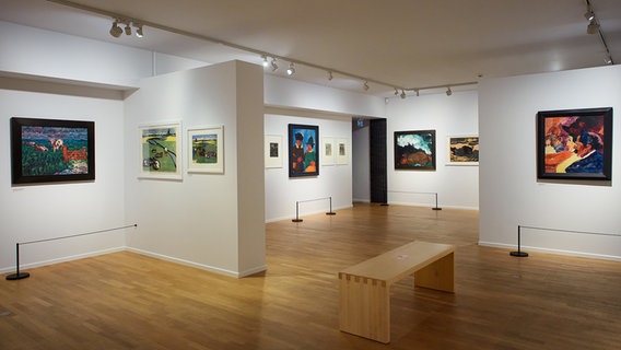 Ein Überblick über die Galerie und die Kunstwerke des Künstlers. © Gregor Fischer/dpa Foto: Gregor Fischer
