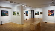 Ein Überblick über die Galerie und die Kunstwerke des Künstlers. © Gregor Fischer/dpa Foto: Gregor Fischer