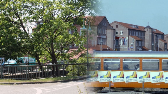 Eine Collage der Moorbekpassage in Norderstedt vor mehreren Jahrzehnten und heute. © Stadtarchiv Norderstedt/NDR Foto: Stadtarchiv Norderstedt/Sabine Alsleben