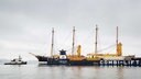 Die Peking auf dem Weg ins Dockschiff © Stiftung Maritim Hamburg Fotograf: Jan Sieg
