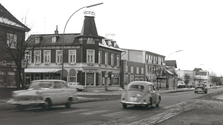 Eine alte Abbildung eines ehemaligen Hotels in Quickborn © Stadtarchiv Quickborn