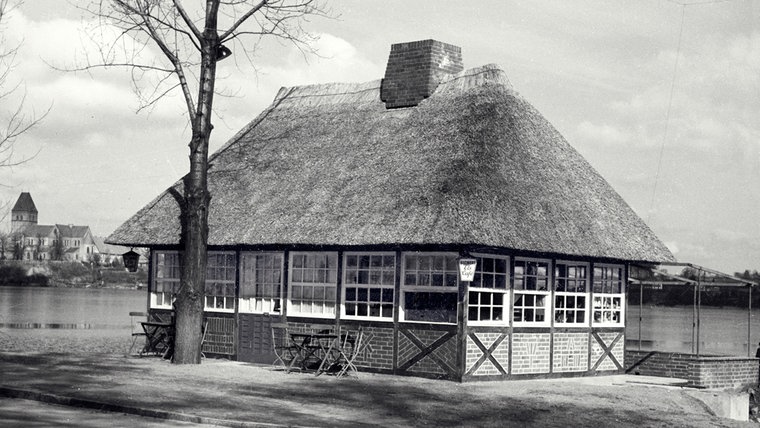 Das Einscafé Globert am Königsdamm in den 50ern. © Kreismuseum Ratzeburg
