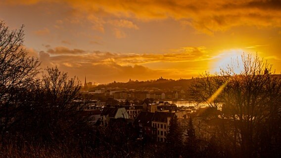 Die Sonne scheint über Flensburg © David Thomsen Foto: David Thomsen