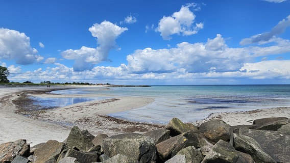 Sonniges Wetter am Stakendorfer Strand. © Beate von Hill Foto: Beate von Hill