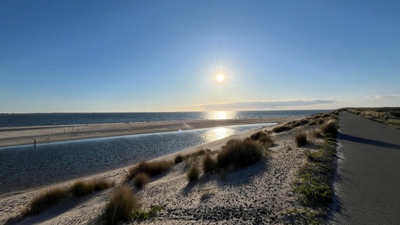 Die Sonne strahlt über den Strand von List. © Karin Bonnichsen Foto: Karin Bonnichsen