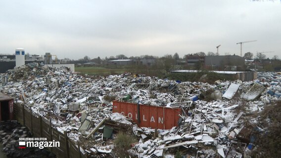 Ein illegaler Müllberg in Norderstedt. © NDR 