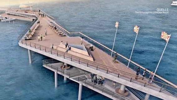 Die Seebrücke in Haffkrug an der Ostsee. © NDR 