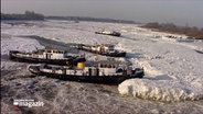 Eisbrecher auf der Elbe © NDR 
