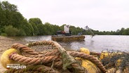 Ein Amphibienfahrzeug fährt in den Rantzauer See © NDR 