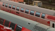 Mehrere Züge der Regio DB stehen nebeneinander. © NDR Foto: NDR Screenshot