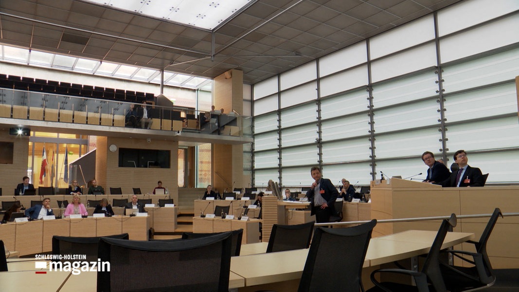 Eine Aufnahme aus dem Inneren des schleswig-holsteinischen Landtag