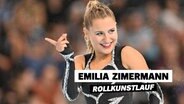 Emilia Zimermann, Rollkunstläuferin, lächelt in die Kamera. © Emilia Zimermann Foto: Emilia Zimermann