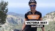 Victoria Best, Triathletin, schaut in die Kamera. © Victoria Best Foto: Victoria Best