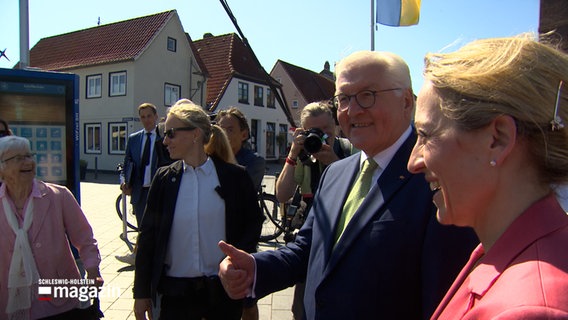 Bundespräsident Frank-Walter Steinmeier (SPD) zu Besuch in Eckernförde. © NDR 