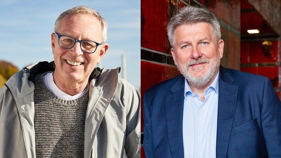 Die Bürgermeister-Kandidaten für Wedel, Niels Schmidt und Gernot Kaser © Niels Schmidt, Gernot Kaser Foto: Ina Mortsiefer, Katrin Würtenberger