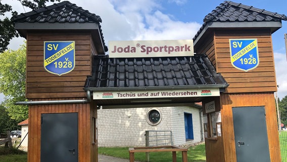 Der Joda-Sportpark, Stadion des SV Todesfelde © picture alliance/dpa | Franko Koitzsch Foto: Franko Koitzsch