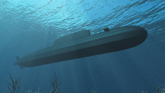 Grafik von einem U-Boot. © thyssenkrupp 