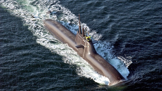 Ein U-Boot auf der Ostsee © NDR Foto: Jörg Wilhelmy