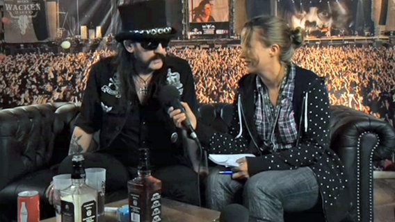 Lemmy von Motörhead im Interview mit NDR.de beim Wacken Open Air 2011. © NDR 