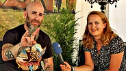 Anthrax-Gitarrist Scott Ian im Gespräch mit NDR Reporterin Kathrin Otto © NDR 