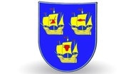Das Wappen des Kreises Nordfriesland © dpa - Report Foto: Landesarchiv Schleswig-Holstein