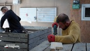 Rumänische Arbeiter in Wesselburen. © NDR 
