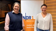 Silke von Mansberg und Martina Gilica im Studio. © NDR 