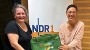 Nicole Watermann-Ulrich zu Gast bei Martina Gilica im Kulturspiegel. © NDR 