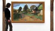 Antje Modersohn, Enkelin des Worpsweder Malers Otto Modersohn, im Otto-Modersohn-Museum in Fischerhude © picture alliance / dpa | Ingo Wagner 