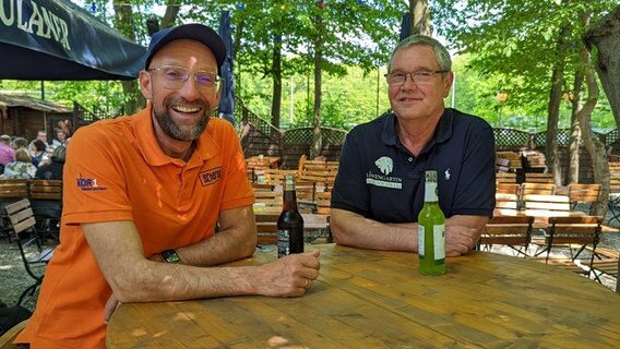 Schorse in Braunschweig im Löwengarten mit Marco Schönian © NDR Foto: Luisa Müller