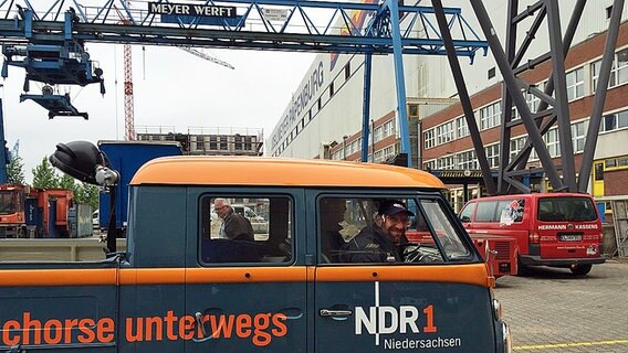 Schüssel-Schorse bei der Meyer-Werft in Papenburg © NDR Foto: Andi Gervelmeyer