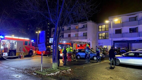 Kellerbrand in der Sollingstr. in Göttingen Grone © Feuerwehr Göttingen Foto: Mike Lewandowski