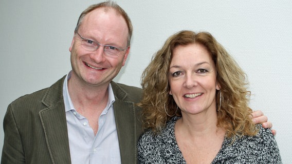 NDR 2 Moderatorin Bettina Tietjen mit dem Wetterexperten Sven Plöger. © NDR 2 Foto: A. Sorgenfrey