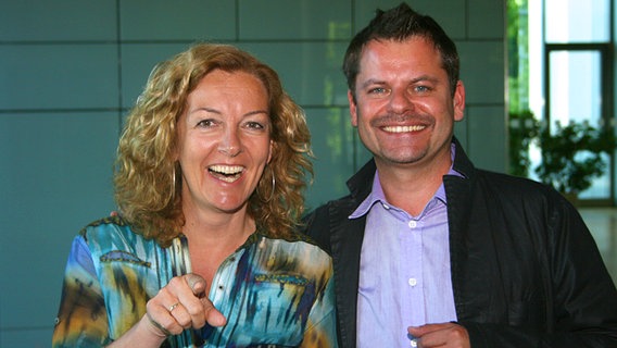 NDR 2 Moderatorin Bettina Tietjen mit dem Comedian Ingo Appelt © NDR 2 Foto: A. Sorgenfrey