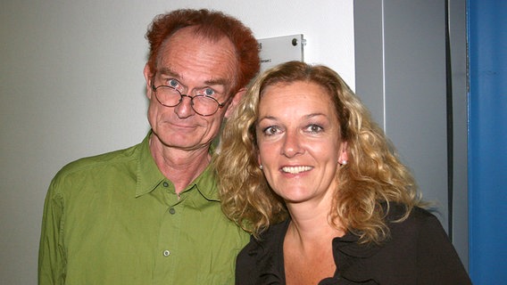 Kabarettist Piet Klocke und NDR 2 Moderatorin Bettina Tietjen in Hamburg © NDR 2 Foto: Andreas Sorgenfrey